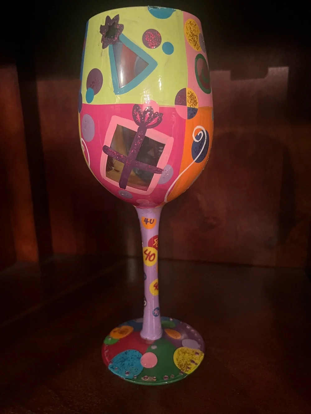 40 is the new 30 Wine Glass